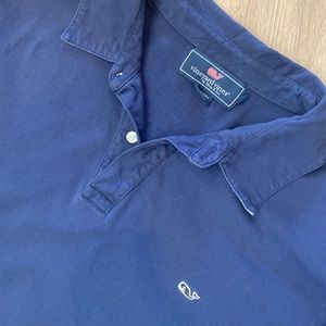 VINEYARD VINES Mens Size XL Blue Polo Plaid Contrast Pima Cotton ‎ Short Sleeve